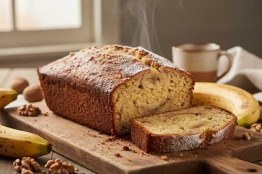 Recept: bananenbrood met tarwebloem en tarwemeel