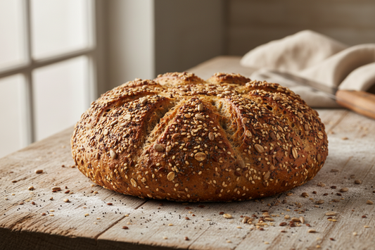 Waldkorn brood vers afgebakken uit de oven
