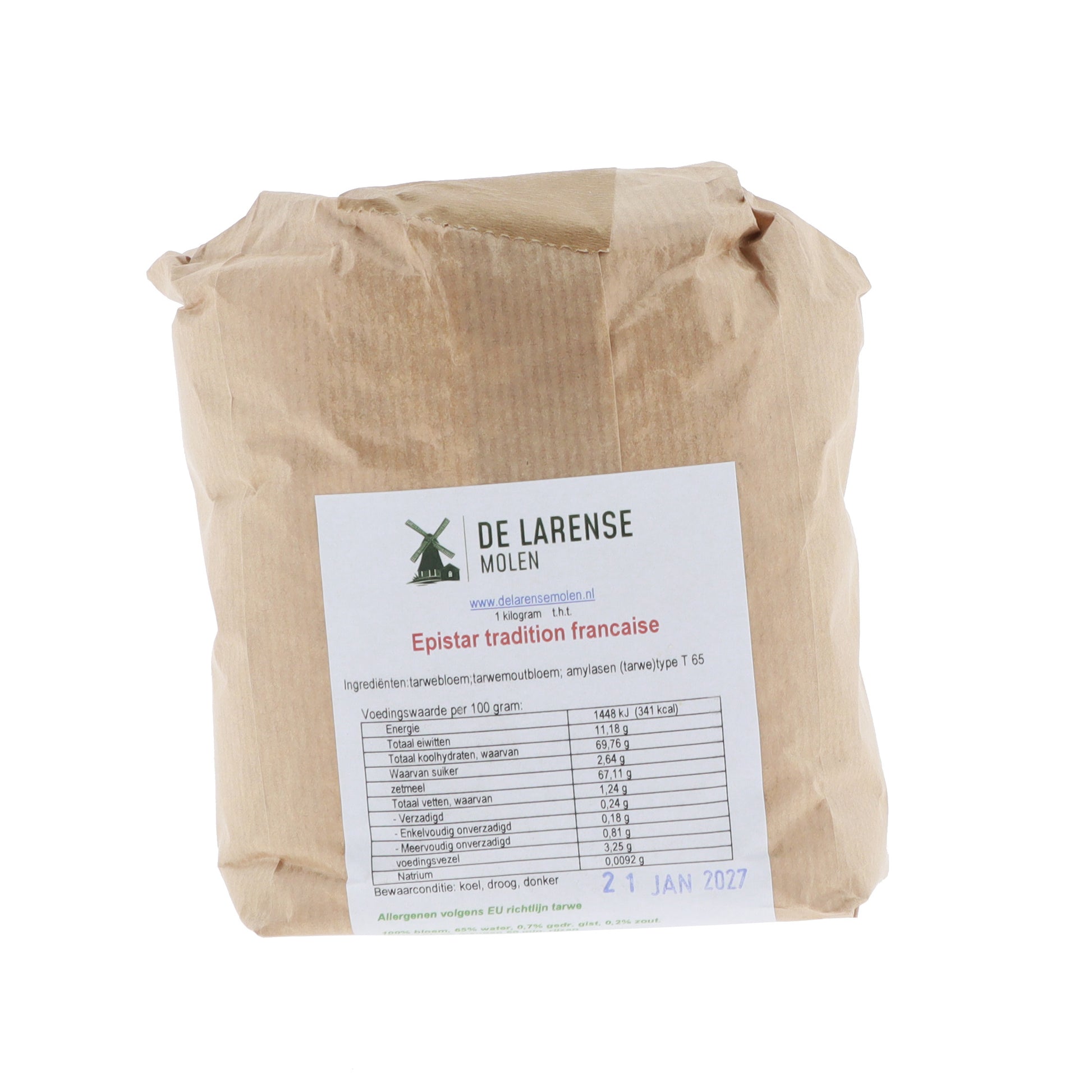 De Larense Molen Epistar tradition francaise 1kg, vooraanzicht verpakking