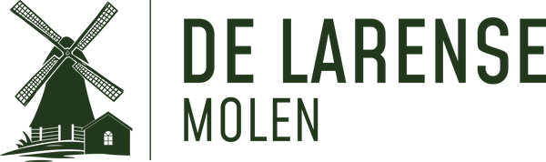 Logo De Larense Molen groen op transparante achtergrond